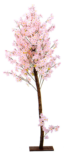 日本装飾造花 天然木 桜スタンド 約180cm